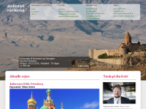 Akademisk Rejsebureau ApS - hjemmeside
