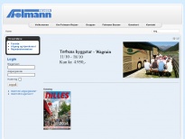 Folmanns Rejser I/S - hjemmeside