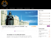 Kulturrejser Europa - hjemmeside