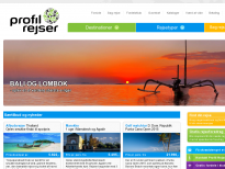 Profil Rejser A/S - hjemmeside