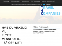 Travel4Companies A/S - hjemmeside