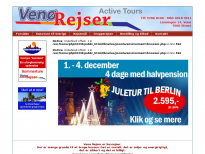 Ven� Rejser - hjemmeside